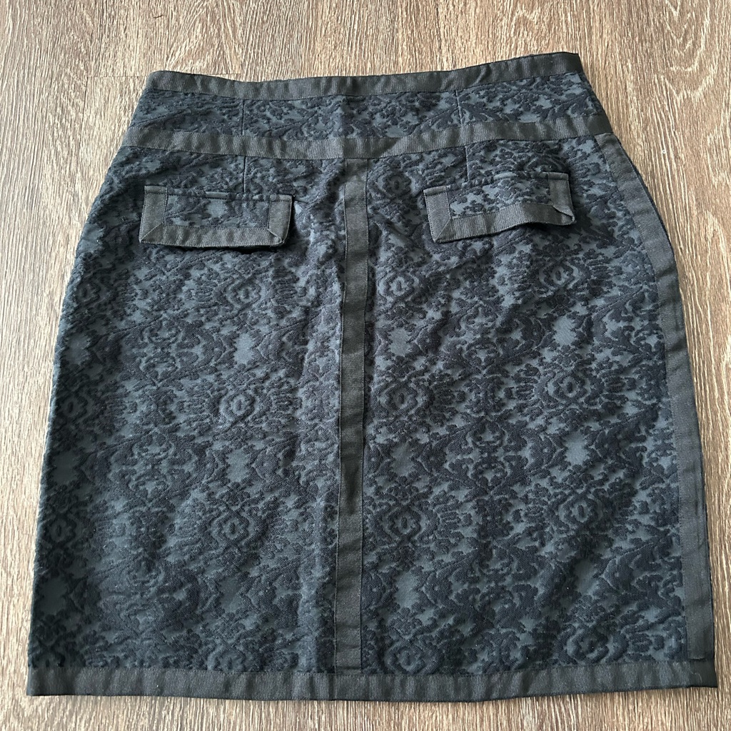 Sand Copenhagen Black Patterned Skirt Nwt